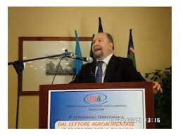 Gaetano Pensabene al podio durante un congresso della Uila